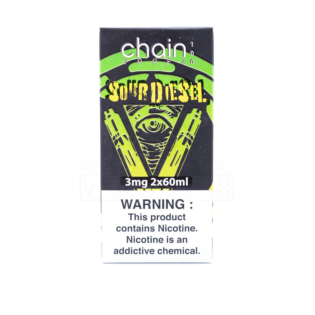 Chain Vapez 100 Sour Diesel 0mg Vape Juice | Buy Sour Diesel E-Liquid Cali  Terpenes | PEV New Arrival